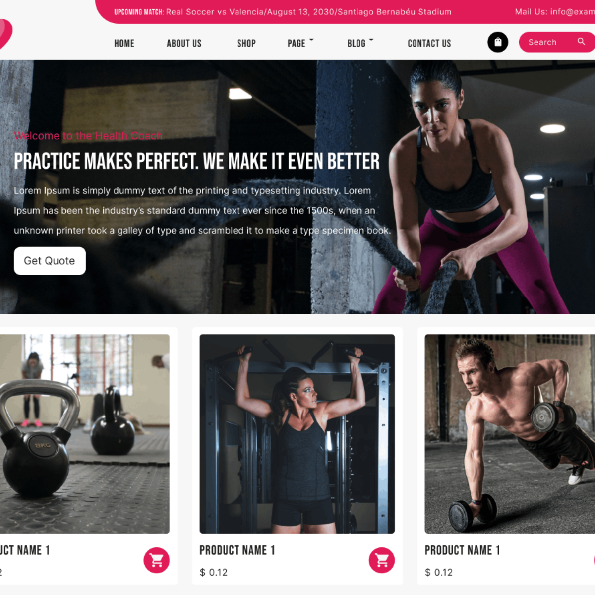 Free Coach WordPress Theme