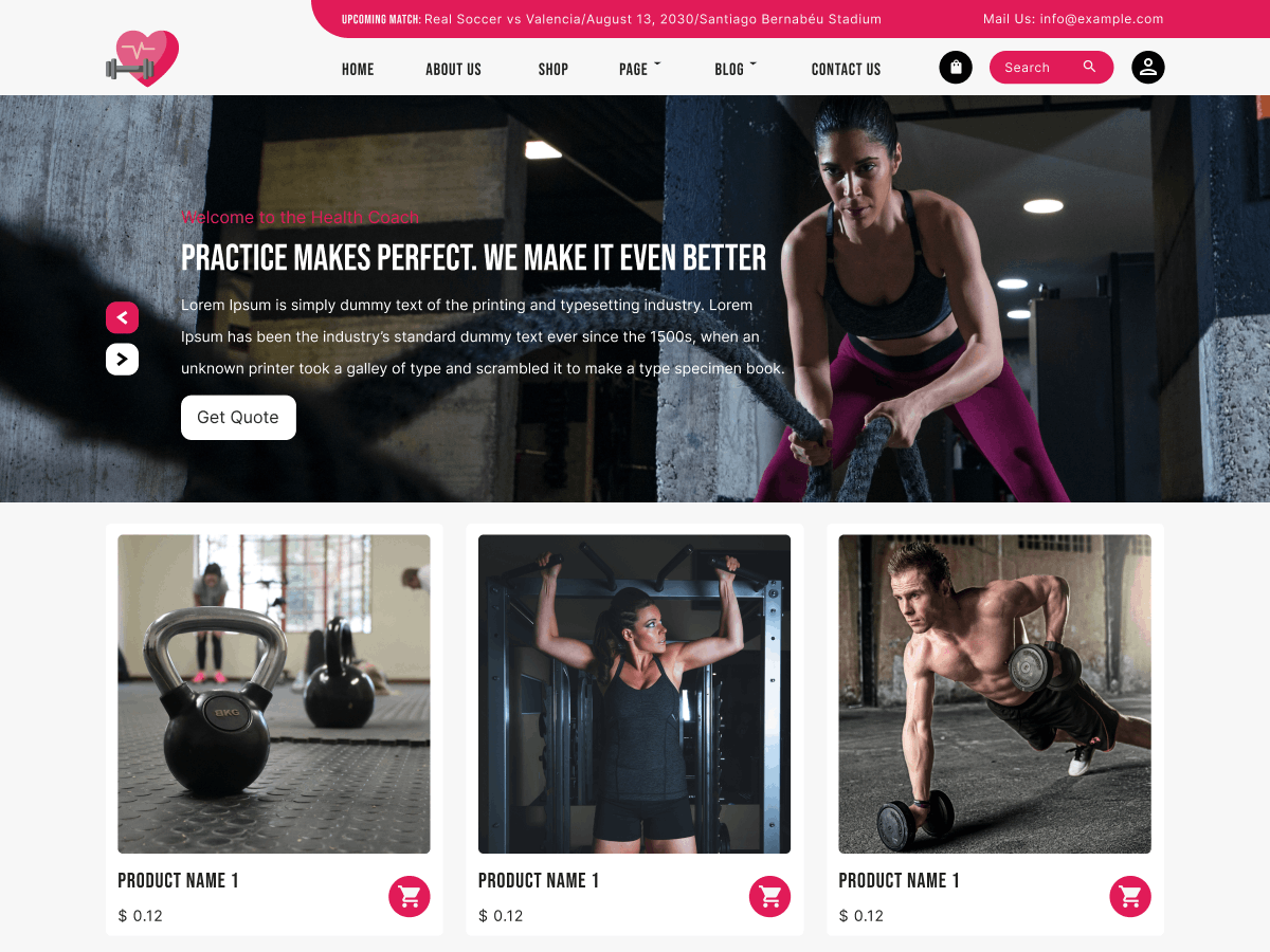 Free Coach WordPress Theme