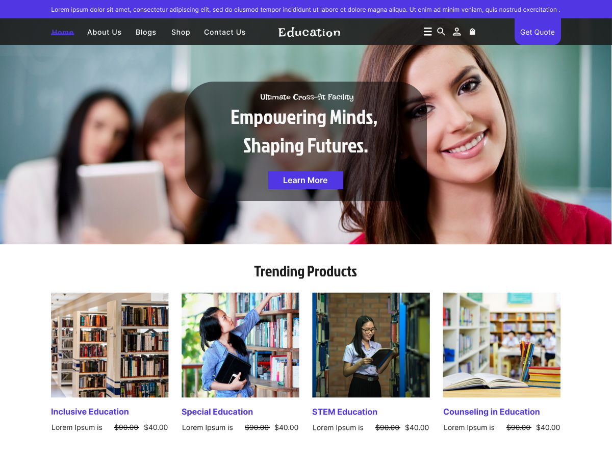 Free Educator WordPress Theme