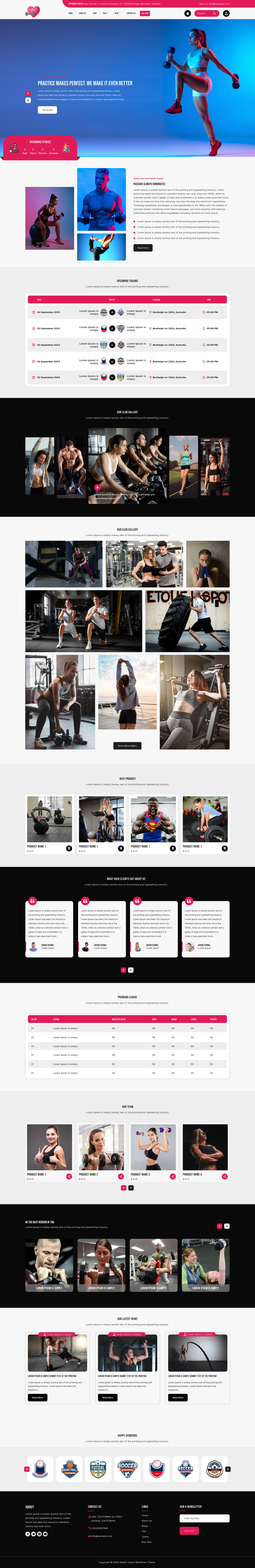 Health Coach WordPress Theme