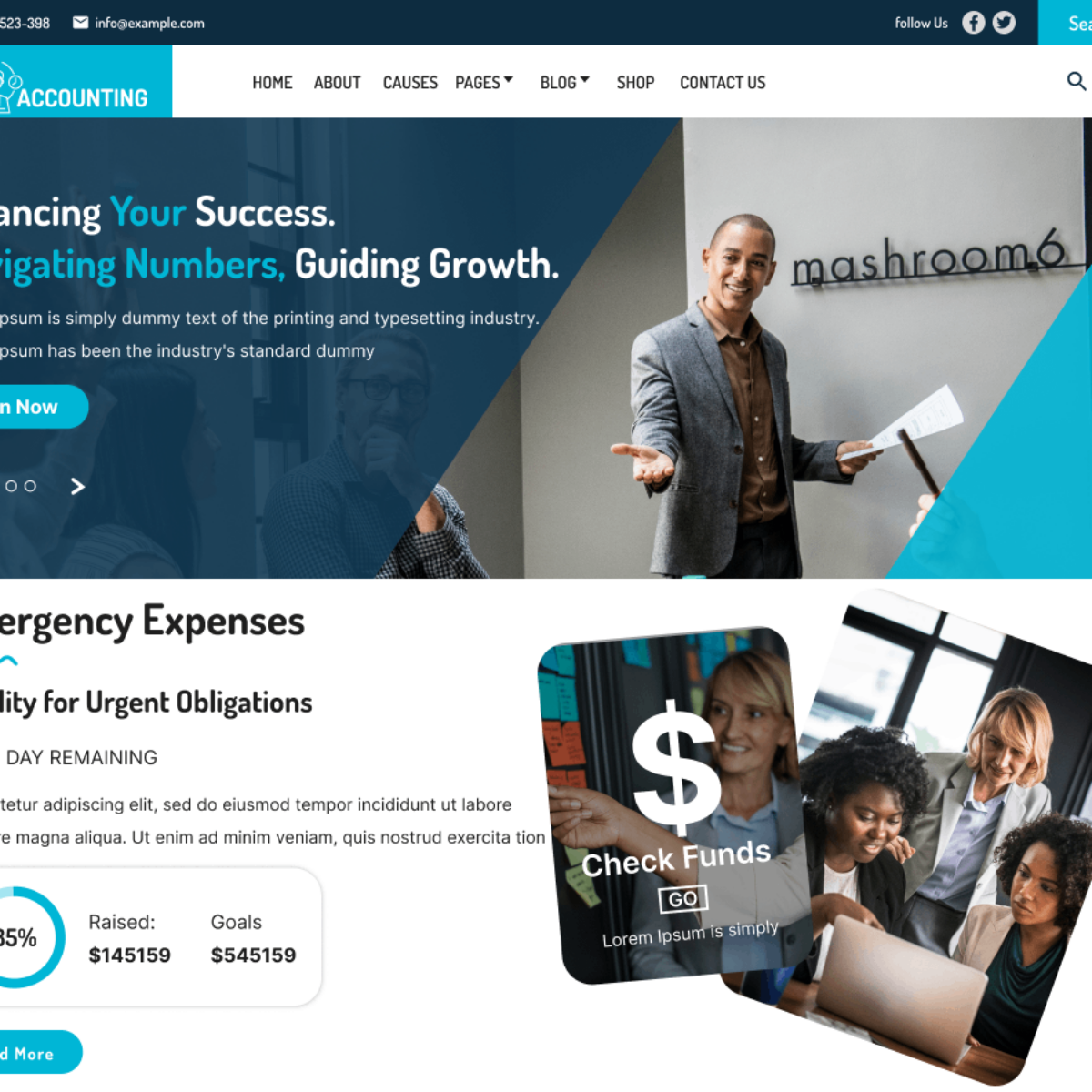 Free Accounting WordPress Theme