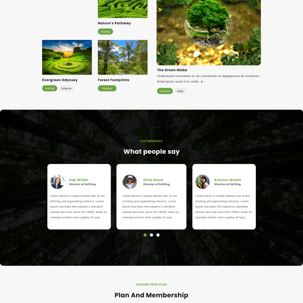 Nature WordPress Theme