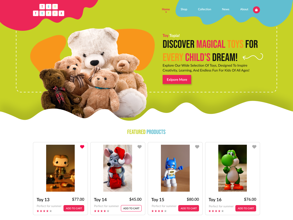 Free Toys WordPress Theme