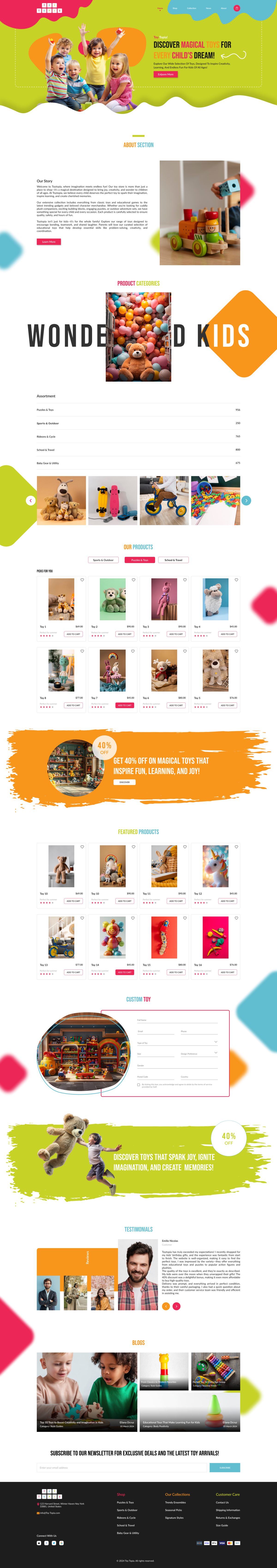 Toy Store WordPress Theme