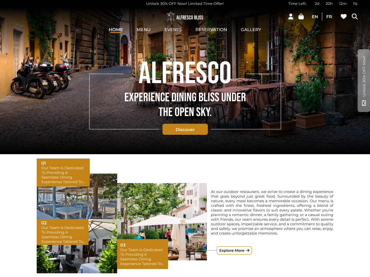 Free Restaurant WordPress Theme