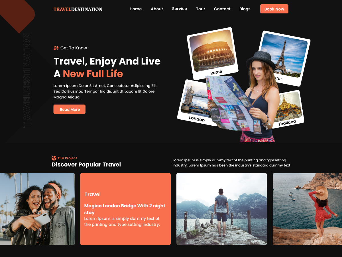 Free Travel WordPress Theme