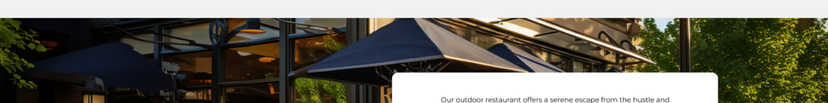 Outdoor Restaurant WordPress Theme