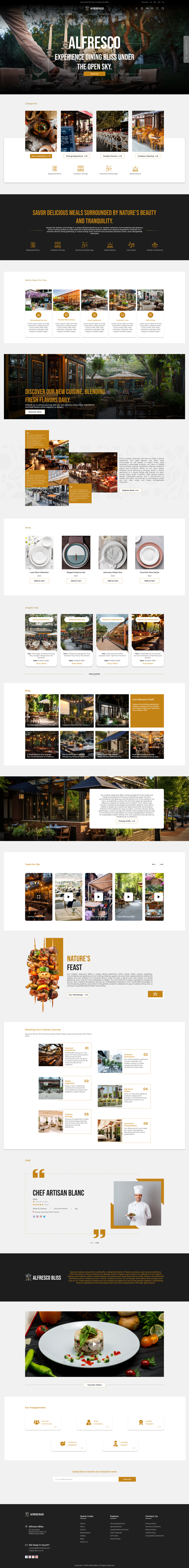 Outdoor Restaurant WordPress Theme